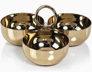 Aperitifs Cocktail Condiment Bowl Set - Polished Gold