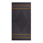 Le Jacquard Francais Sand Club Voille Dark Grey Beach Towel 39" x 79"