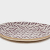 Terrafirma Ceramics Banquet Oval PlatterdcPaisley Bordeaux