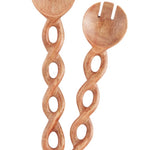 Twisted Wood Serving Set