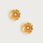 Anabel Aram Wildflowers Gold Stud Earrings