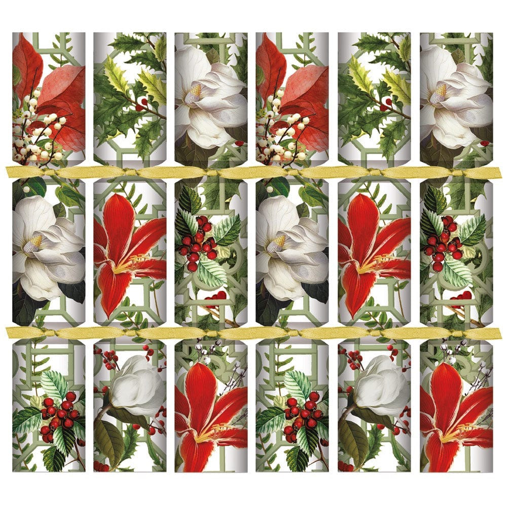Caspari Christmas Garden Cracker, 6 Per Box