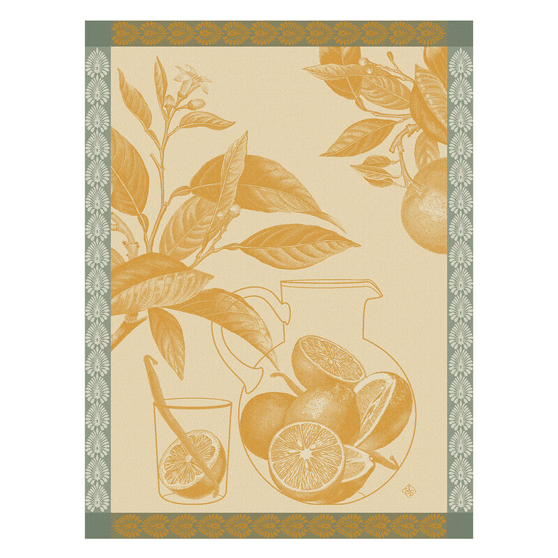 Le Jacquard Francais Eaux D'Agrumes Orange Tea Towel