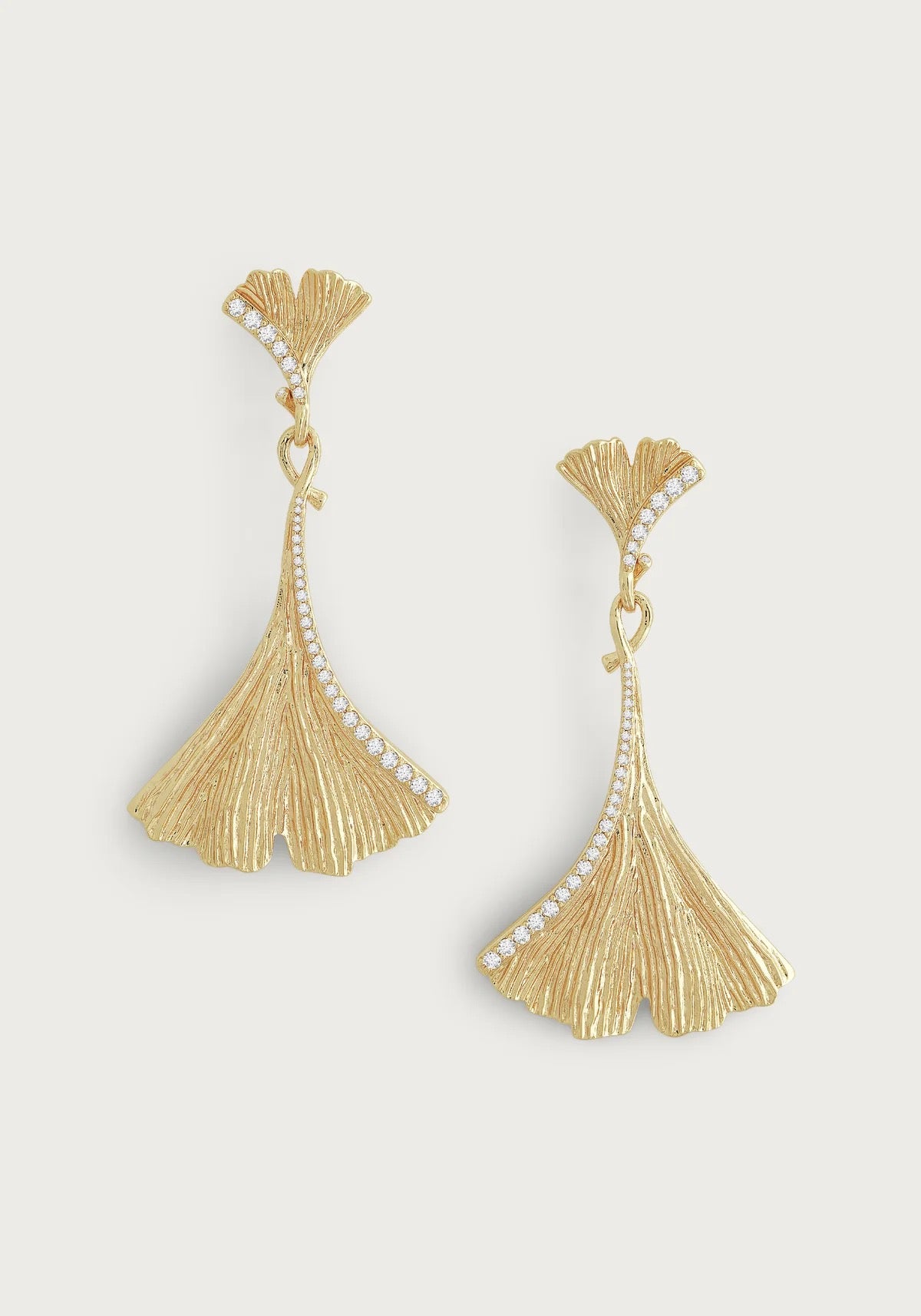 Anabel Aram Ginkgo Large Drop Earrings