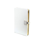 Addison Ross Notebook A6 Gold & White