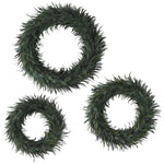 Wispy Green Feather Wreath