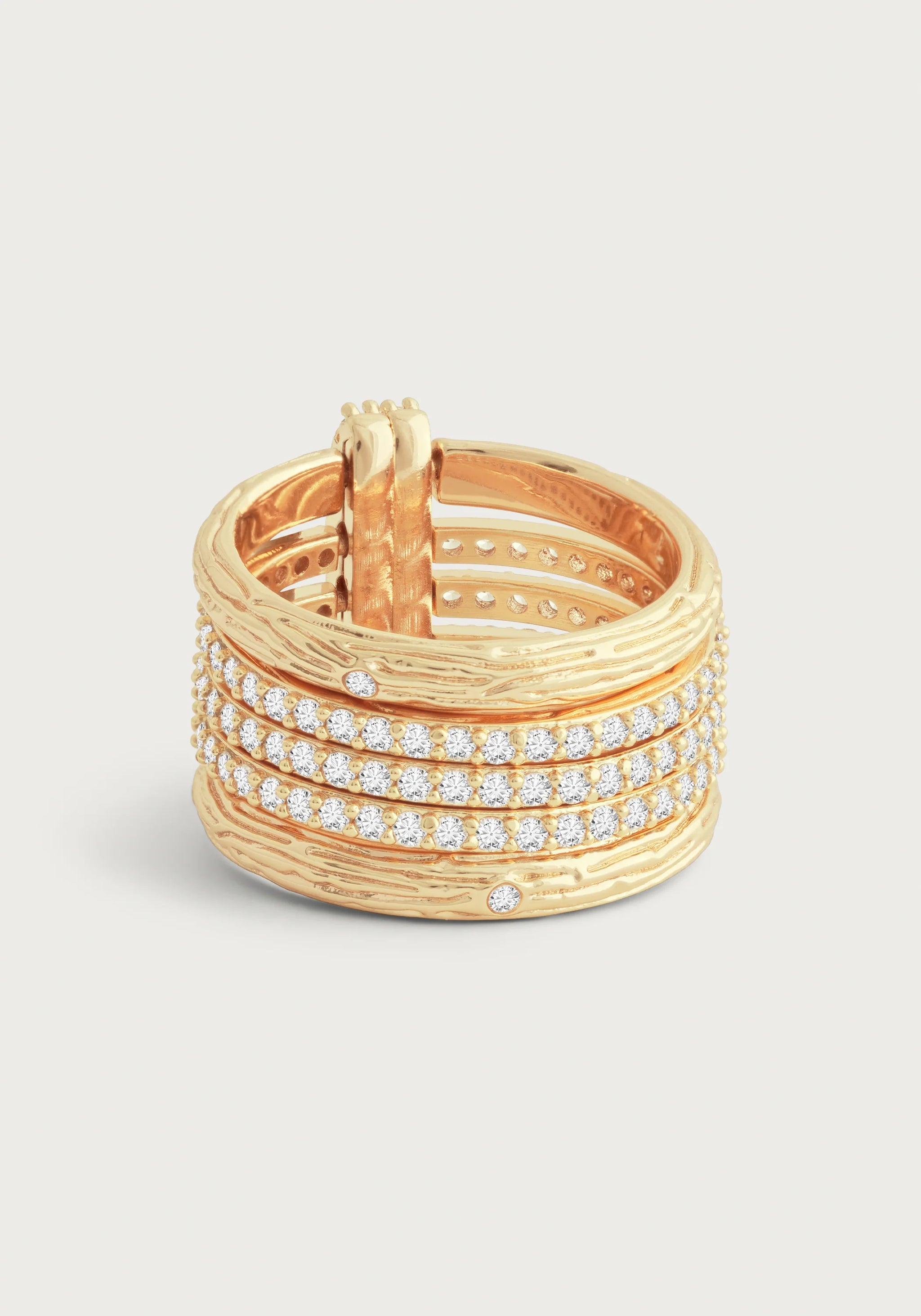 Anabel Aram Enchanted Forest Multi Stack Ring - Size 8