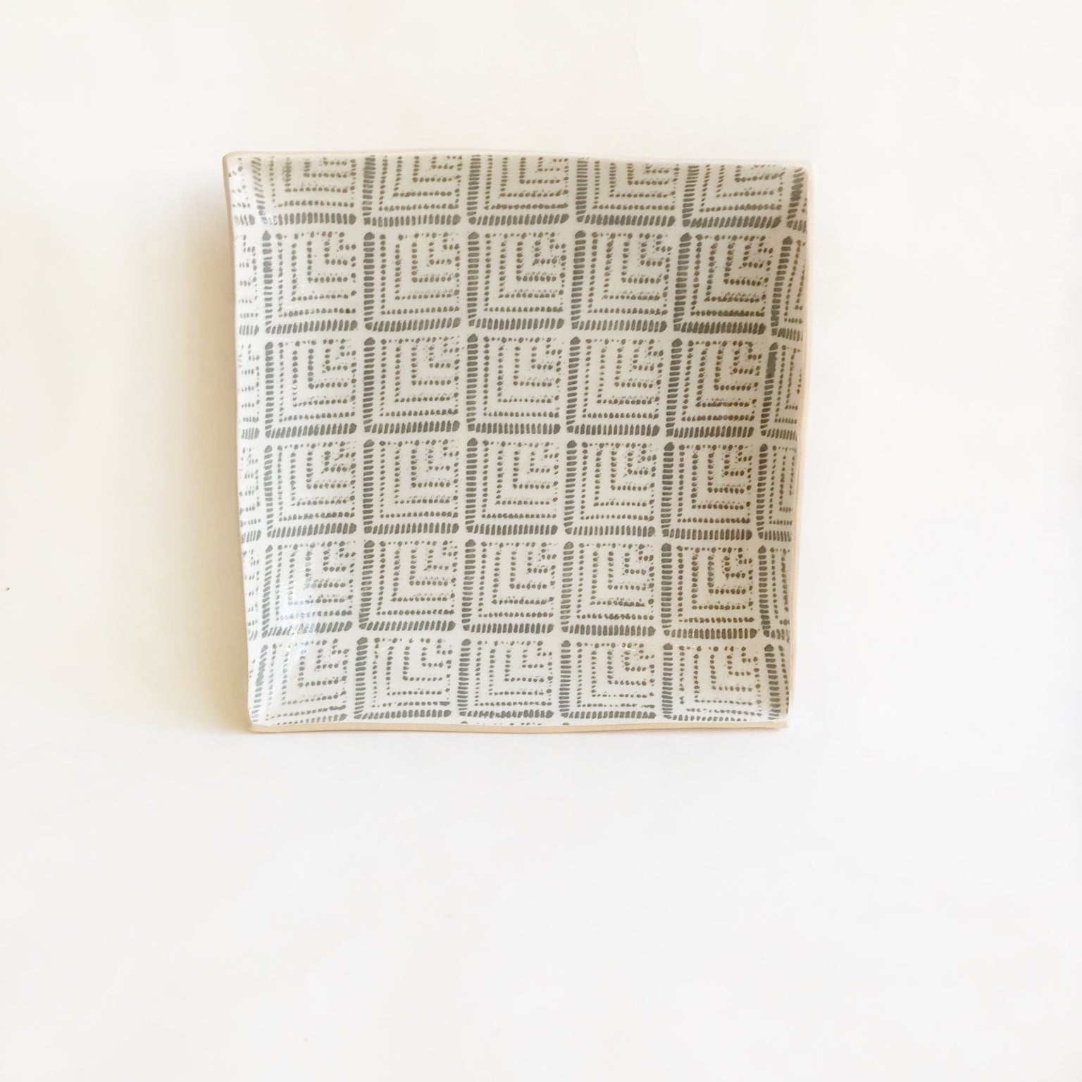 Terrafirma Square Tray Rattan Charcoal 9"