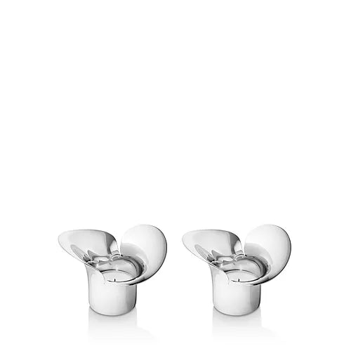 Georg Jensen Bloom Botanica 2pc Tealight Candleholders