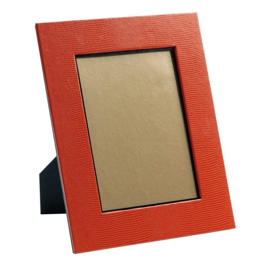 Caspari Orange Lizard Picture Frame