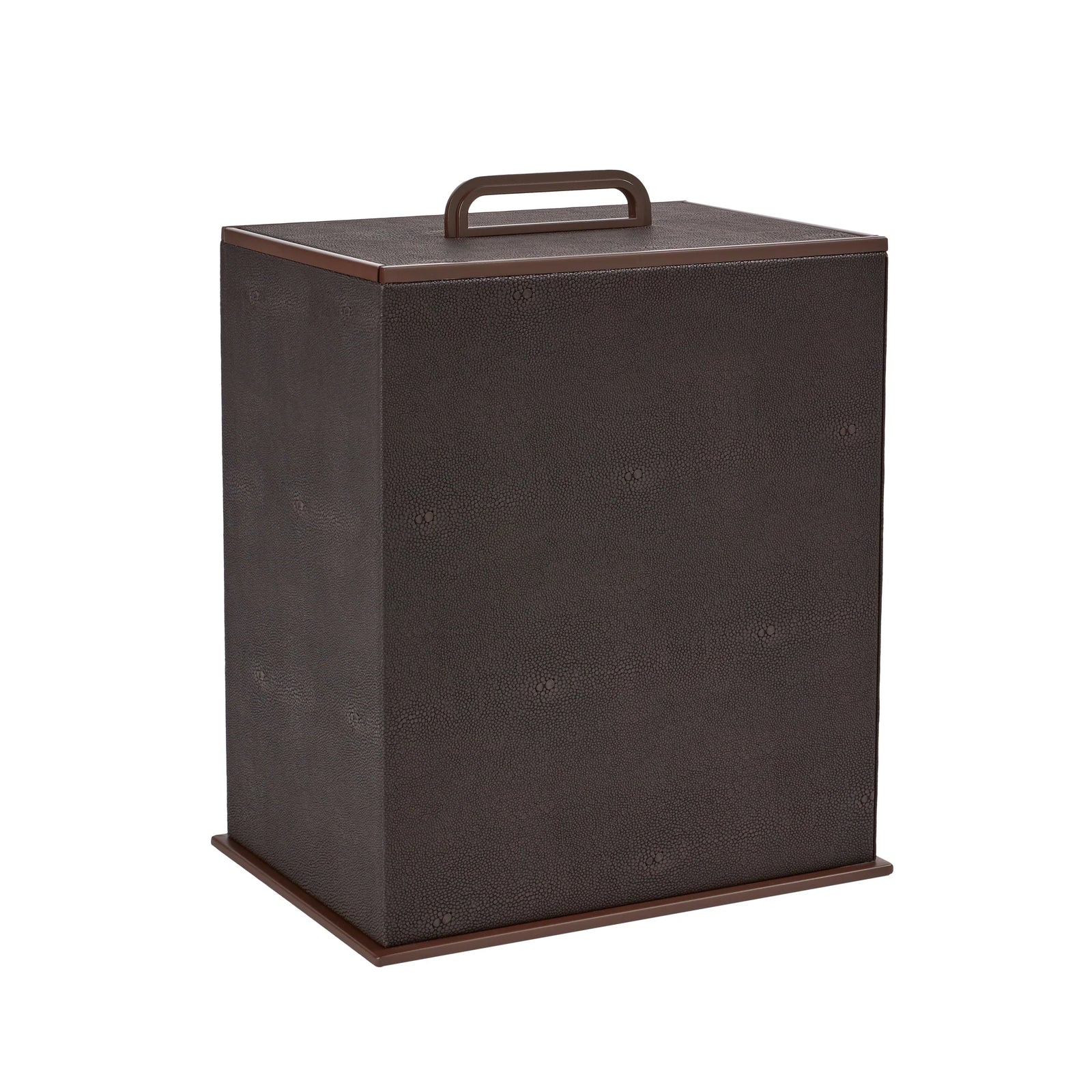 Addison Ross Anthracite Faux Shagreen Bin