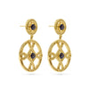 Capucine De Wulf Monique Double Drop Earrings - Blue Labradori