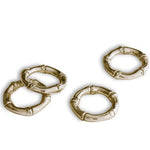 Giftables Bamboo Napkin Rings Set of 4 (Gold)