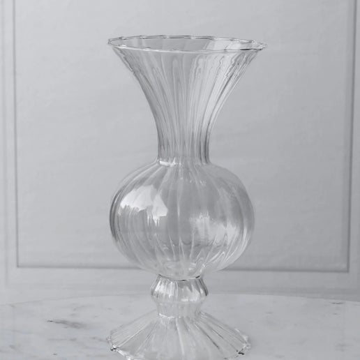 Glass Cambridge Flora Flower Vase (Clear)