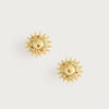 Anabel Aram Milos Soleil Stud Earrings Gold, Enamel