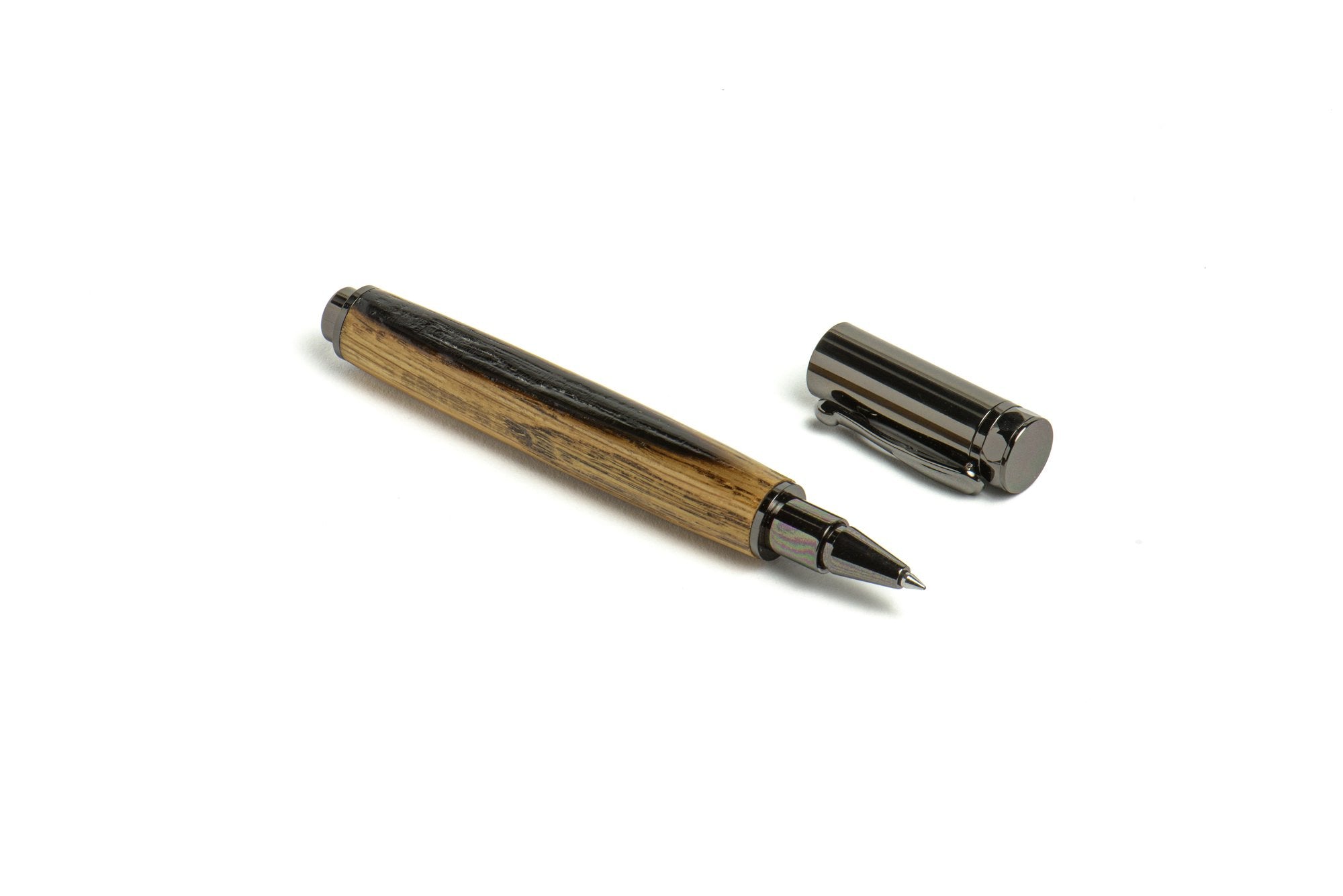 Roots and Jones Kentucky Bourbon Barrel Wood Rollerball Pen