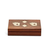 Turf Club Cards and Dice Set in Handcrafted Wooden Box