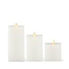 Luminara Flameless White Square Candle