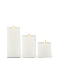 Luminara Flameless White Square Candle