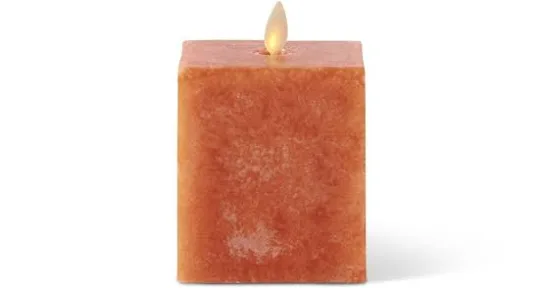 Luminara Flameless Orange Square Candle