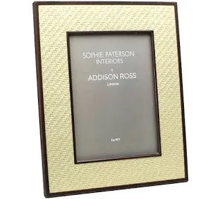 Addison Ross Alabaster Wheat Rattan 8x10 Frame