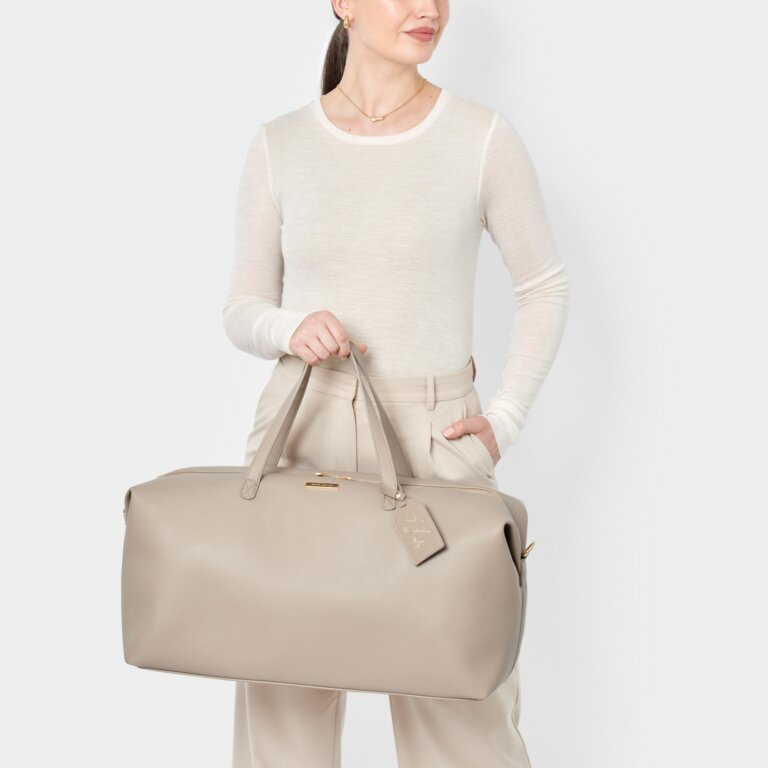 Weekend Holdall Bag | Taupe | 53X30X25Cm