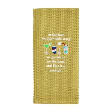 Funny Sayings Waffle Dish Towel