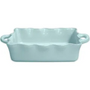 Casafina Medium Rectangular Ruffled Baker in Robins Egg Blue