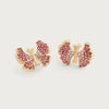 Anabel Aram Butterfly Pink Pave Stud Earrings