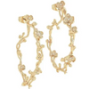 Anabel Aram Orchid Hoop Earrings