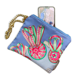 Vintage Silk Scarf Wristlet Bag