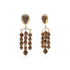 Earth Goddess Chandelier Earrings - Teak