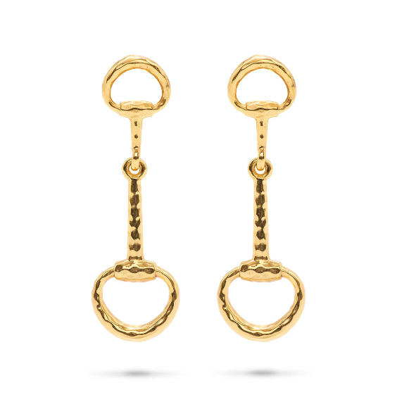 Capucine De Wulf Equestrian Snaffle Bit Earrings - Gold