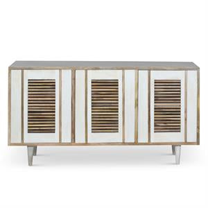 64inch White Washed Mango Wood Sideboard