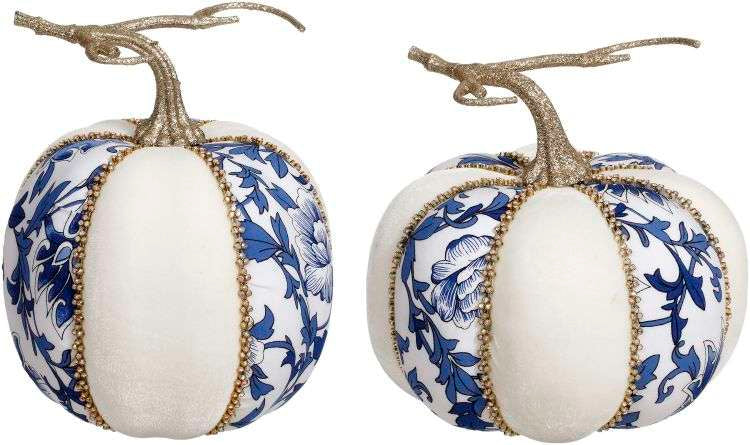 Mark Roberts Blue and White Pumpkins