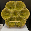 Anitique RARE Luneville French Majolica Green Oyster Plate