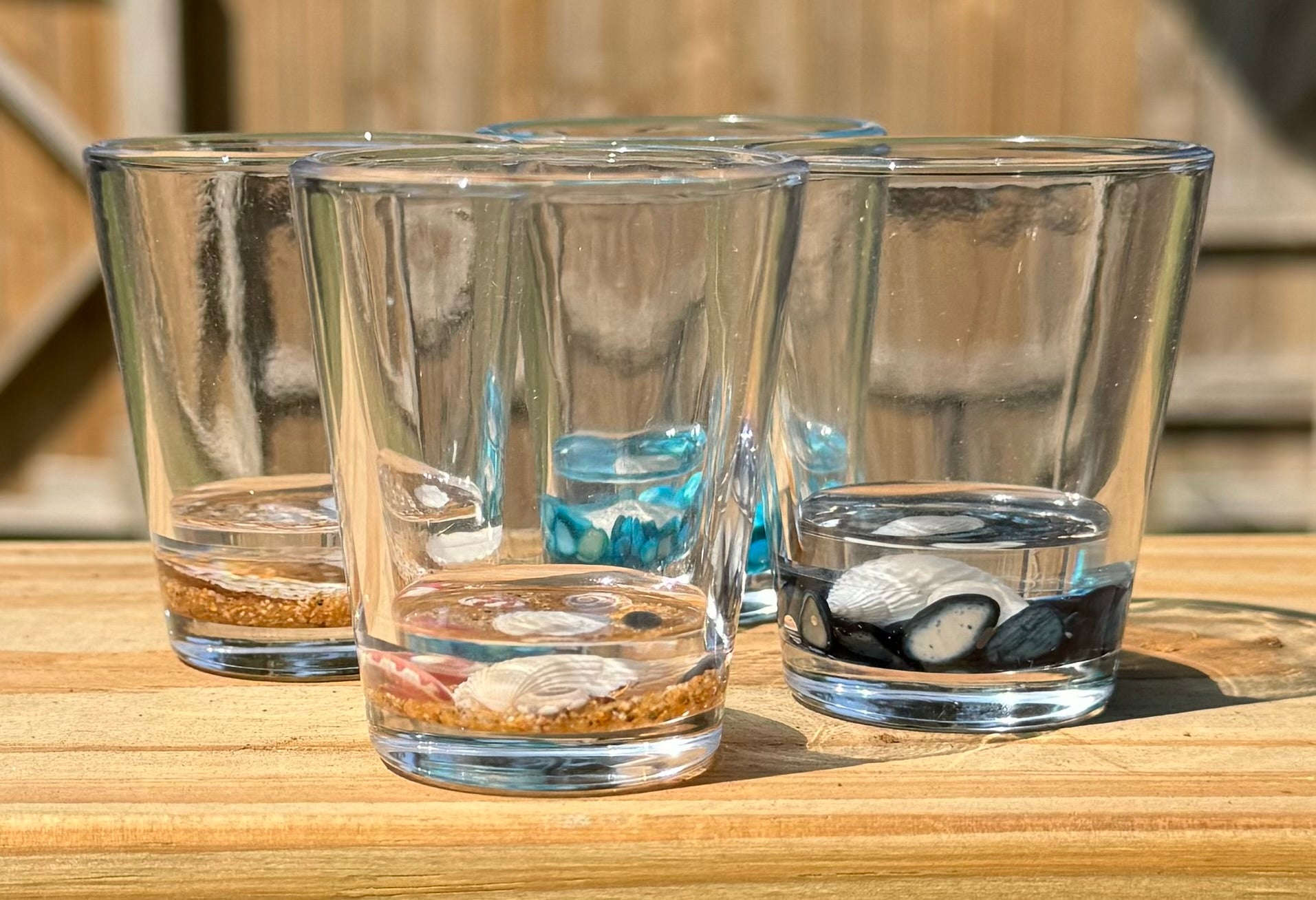 Classic Shot Glass w/ Custom Resin and Design (Multiple Designs)