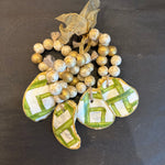 Bamboo Decoupage Oyster Napkin Rings