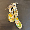 Lemon Decoupage Oyster Napkin Rings