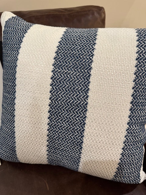 Palecek Pillow Indoor/Outdoor - Cabana Stripe Navy