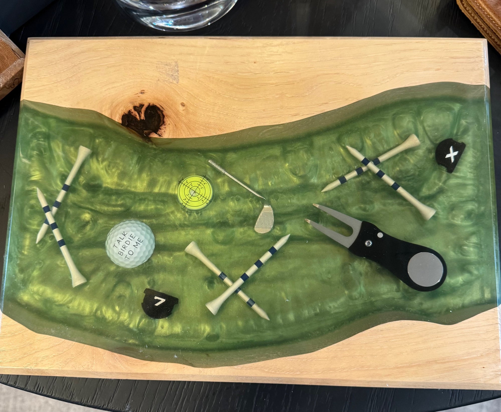 Golf Charcuterie Board "Talk Birdie To Me"