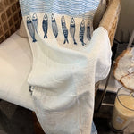 Bertozzi Panerea Wave Linen Table Runner 20X98