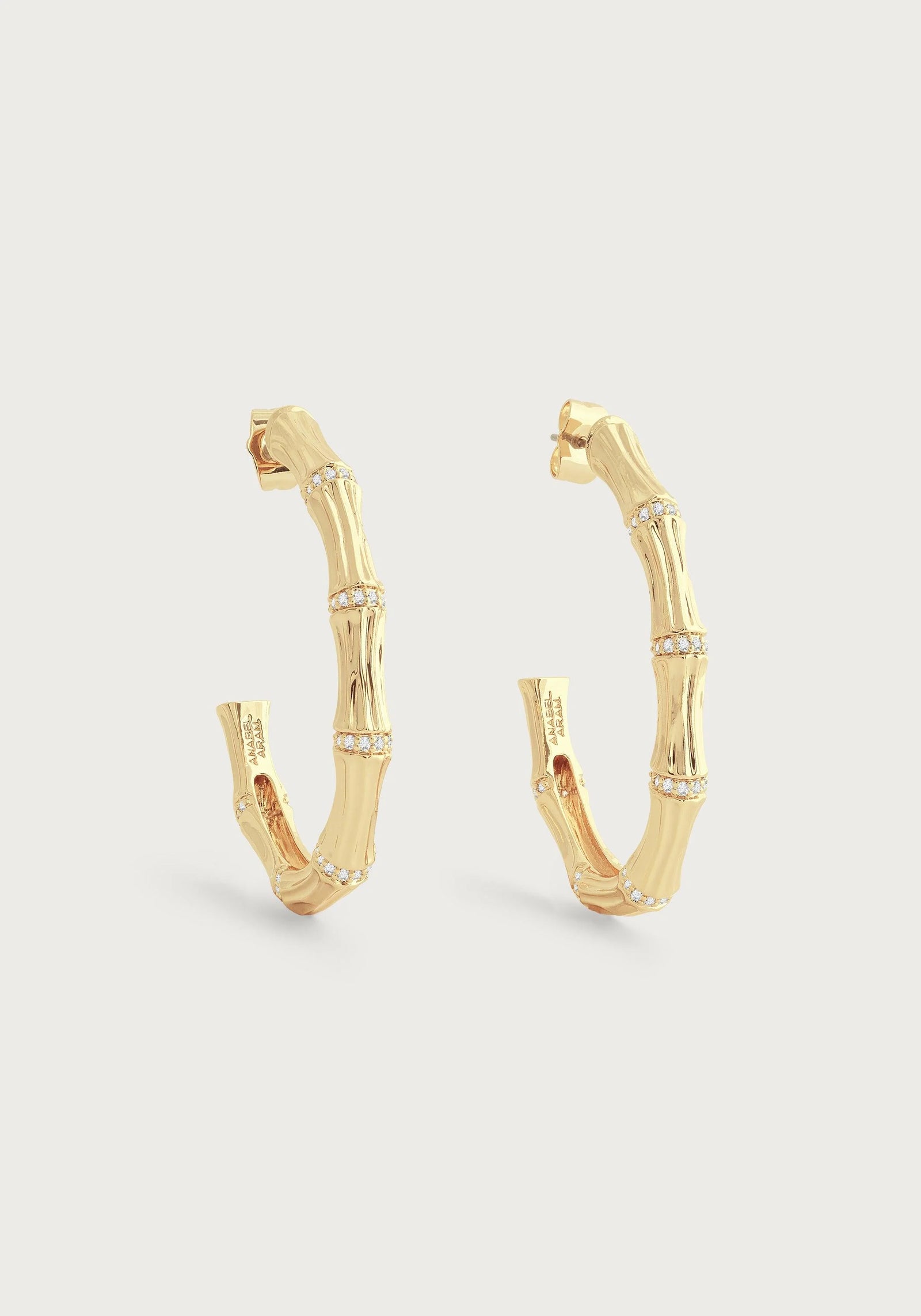 Anabel Aram Bamboo Single Hoop Earrings