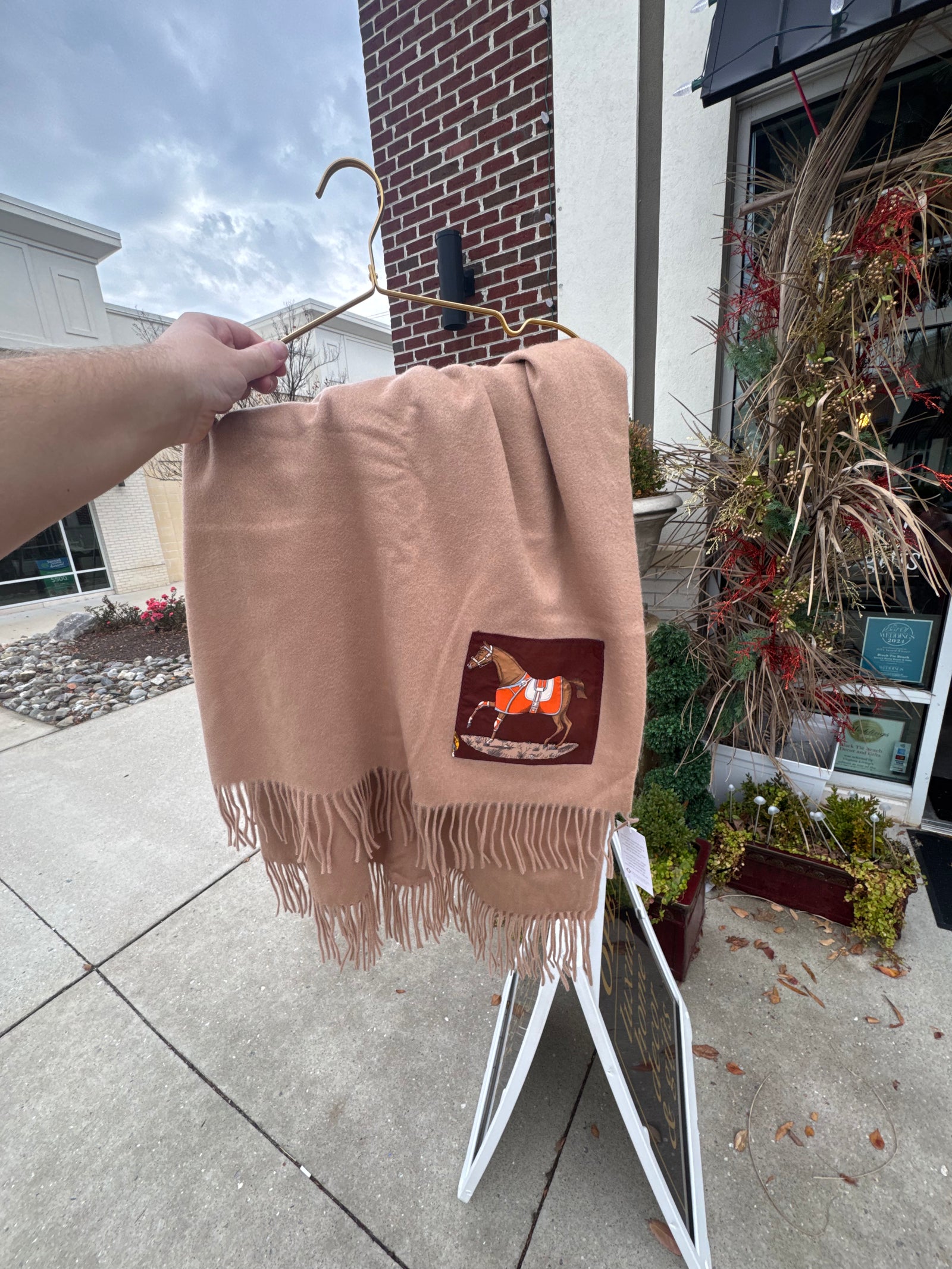 Vintage Luxe Up Cashmere Blanket