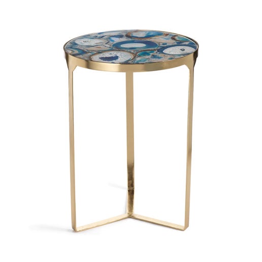 La Sardaigne Blue Agate End Table