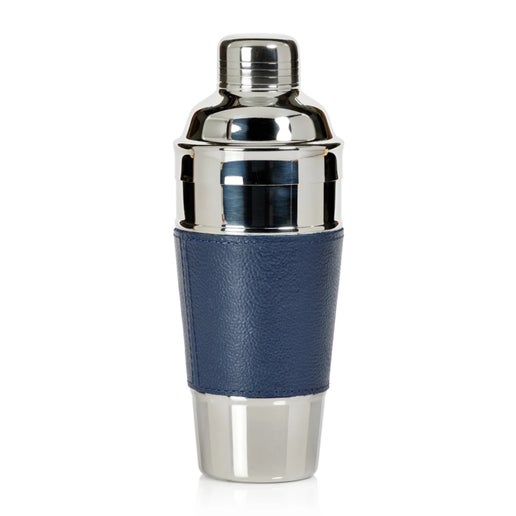 Laguna Nickel and Leather Cocktail Shaker