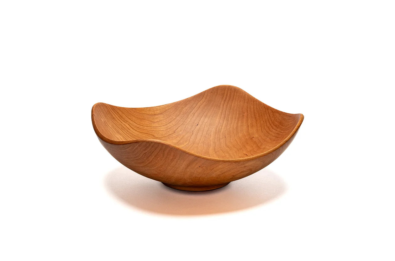 Andrew Pearce Echo (Square) Wooden Bowl in Cherry (Multiple Sizes)