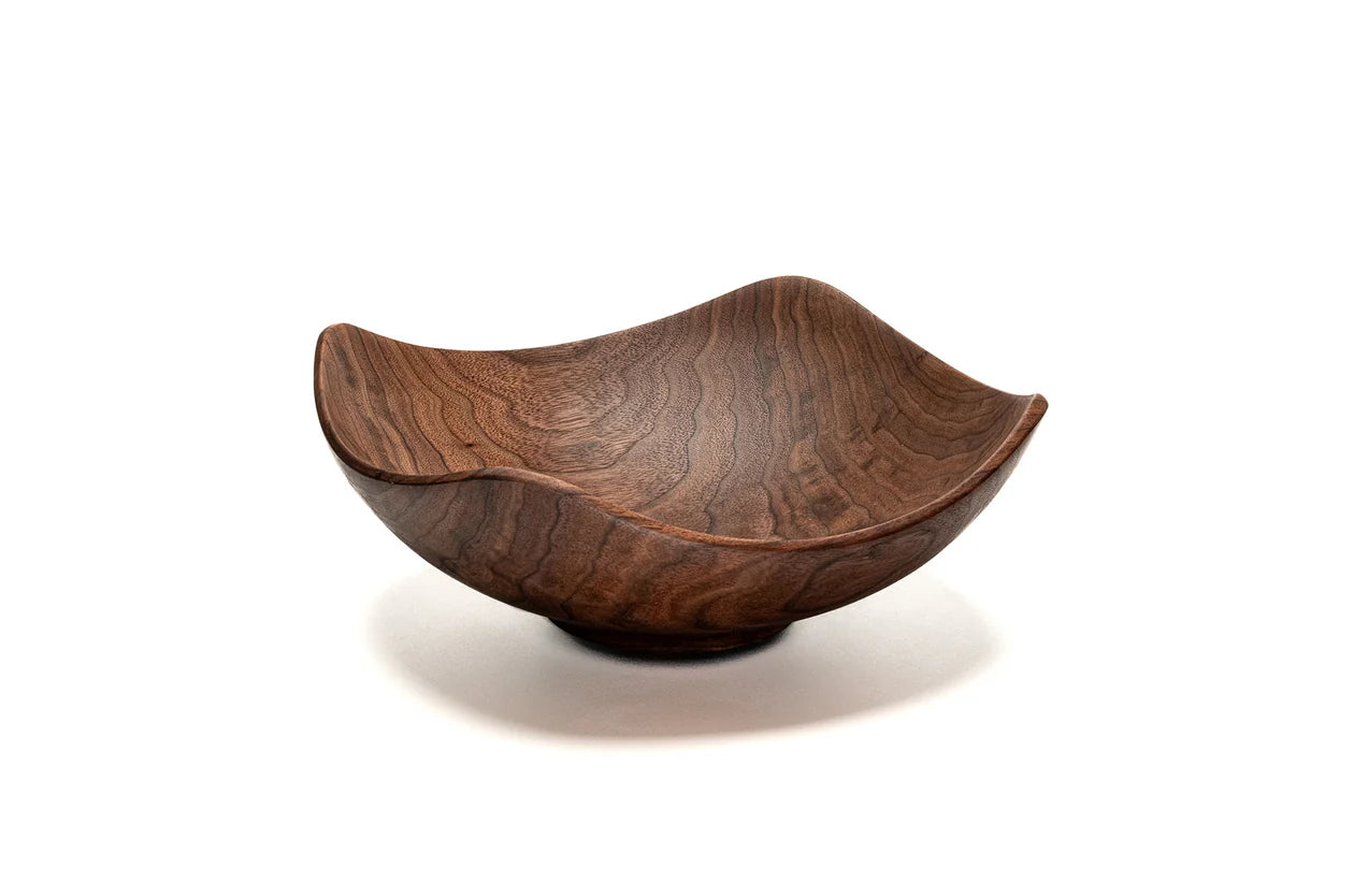 Andrew Pearce Echo (Square) Wooden Bowl in Walnut (Multiple Sizes)