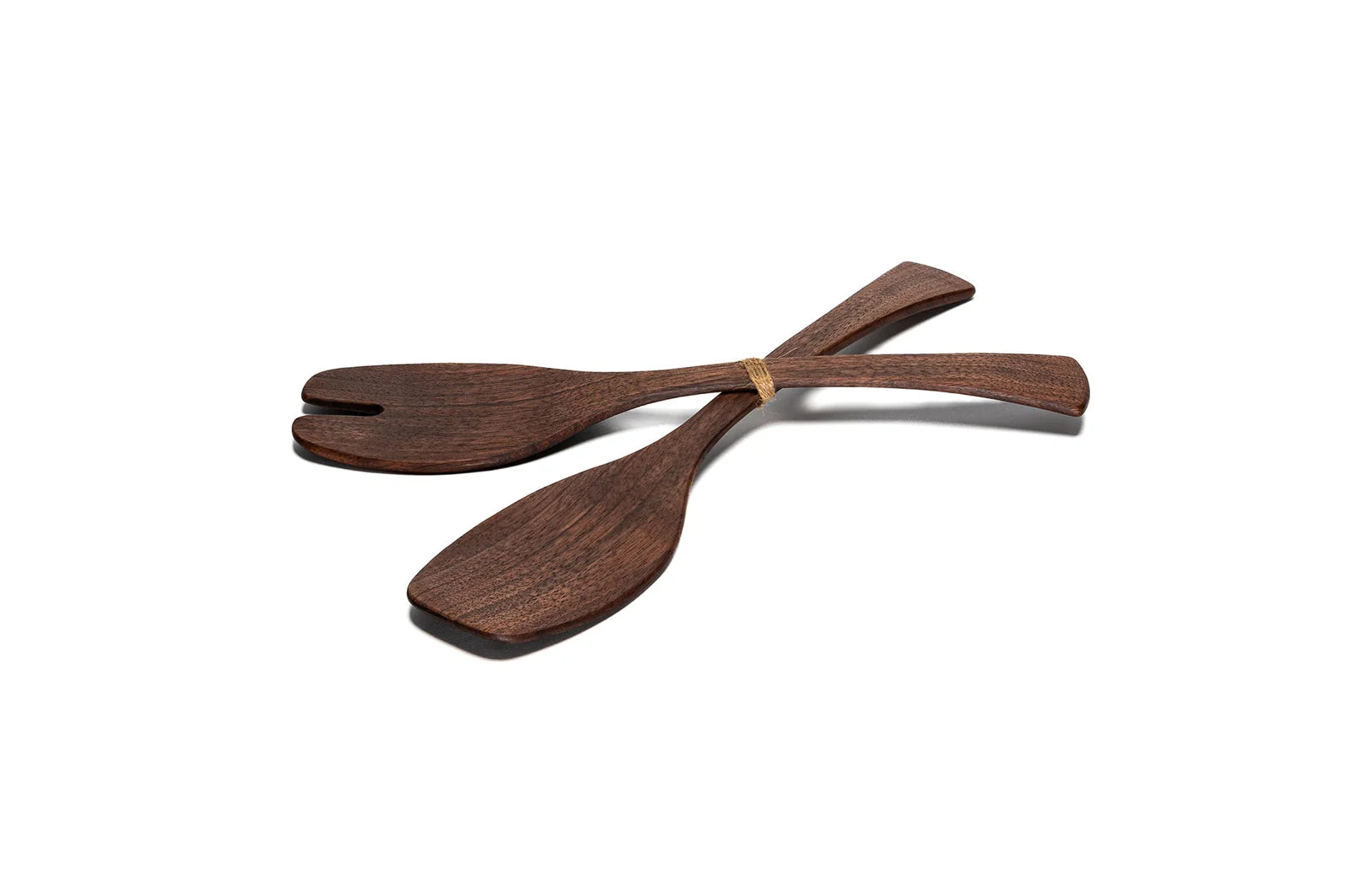 Andrew Pearce Salad Servers - Medium Walnut