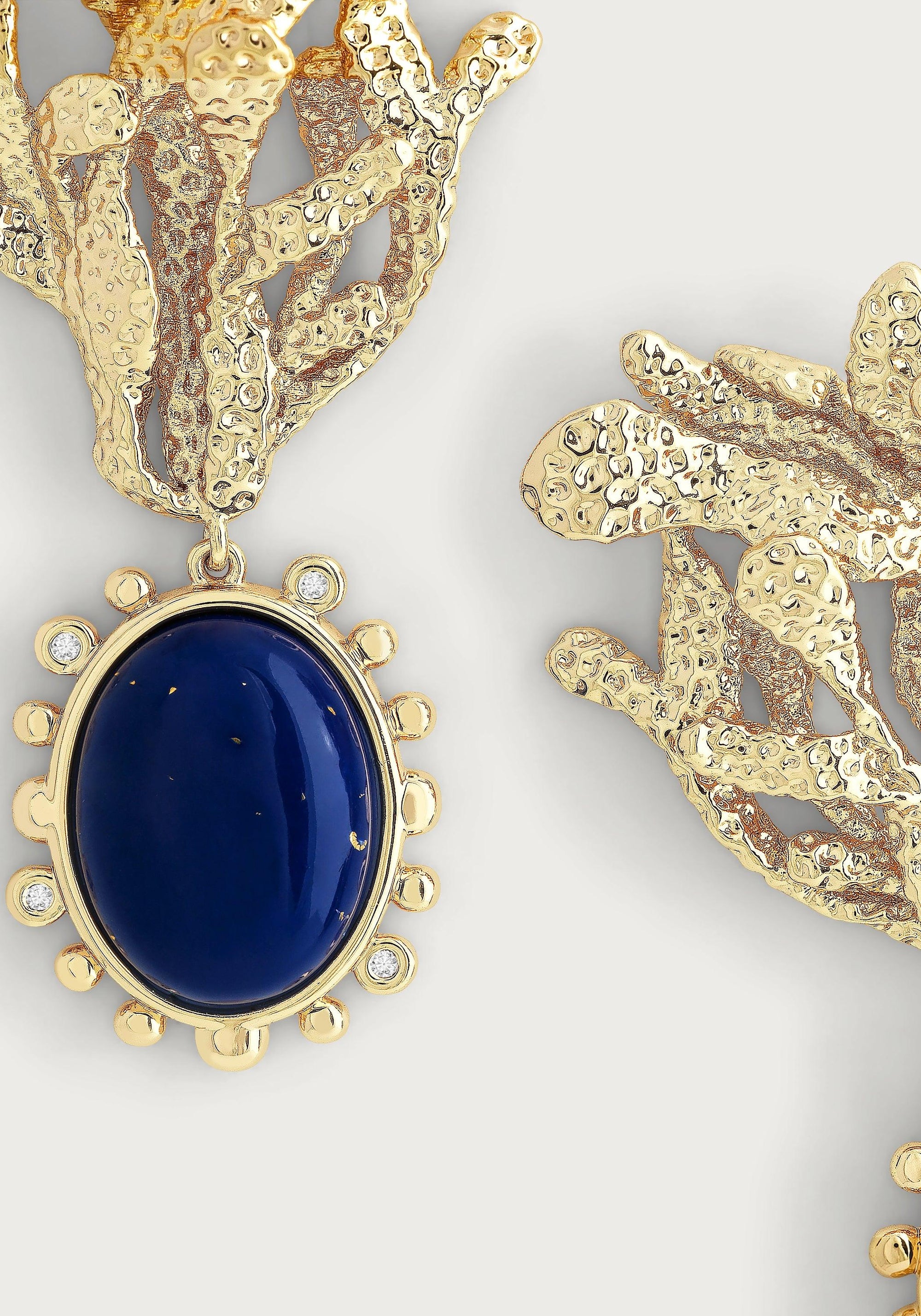 Anabel Aram Kelp With Lapis Drop Earrings